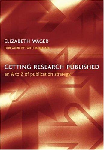 Cover for Getting Research Published