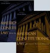 Cover for American Constitutional Law, Essays, Cases, and Comparative Notes, Volume 2