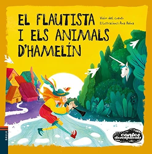 Cover for El flautista i els animals d'Hamelín