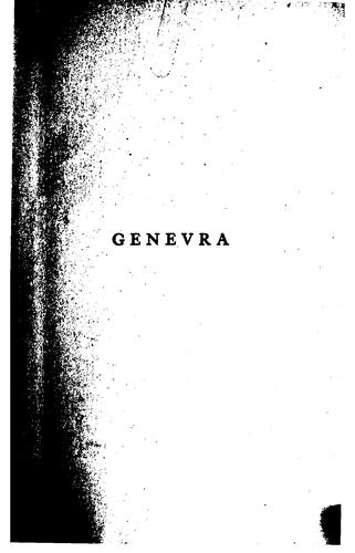 Cover for Genevra