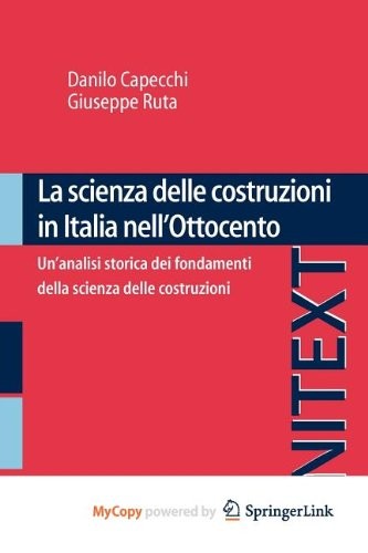 Cover for La scienza delle costruzioni in Italia nell'Ottocento