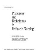 Cover for Principles and techniques in pediatric nursing.