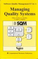Cover for Software QualityManagement II
