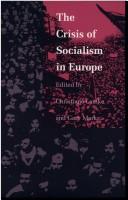Cover for The Crisis of socialism in Europe