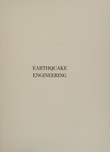 Cover for Earthquake engineering.