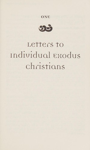 Cover for Letters to Exodus Christians
