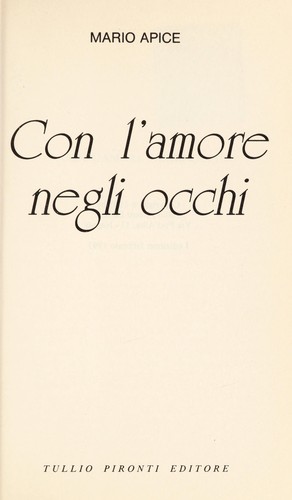 Cover for Con l'amore negli occhi