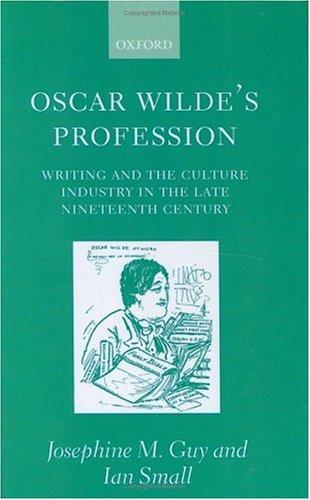 Cover for Oscar Wilde's profession