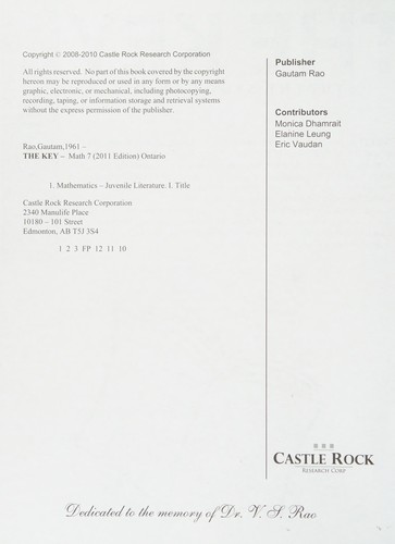 Cover for Math 7.