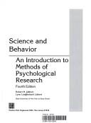 Cover for Science and Behavior