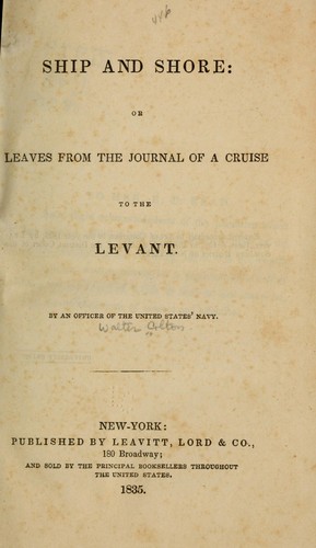Cover for Ship and shore