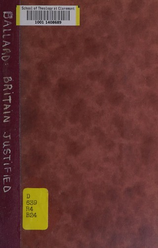 Cover for Britain justified.