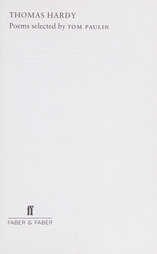 Cover for Thomas Hardy
