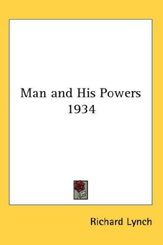 Cover for Man and His Powers 1934