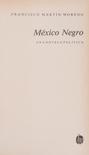 Cover for México negro