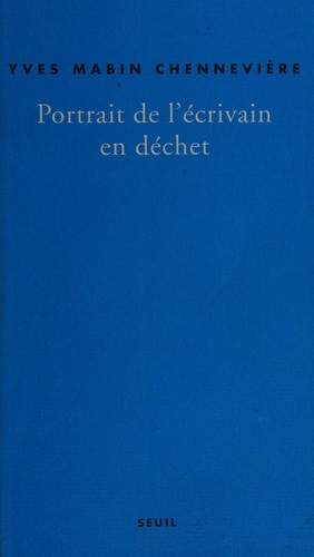 Cover for Portrait de l'écrivain en déchet