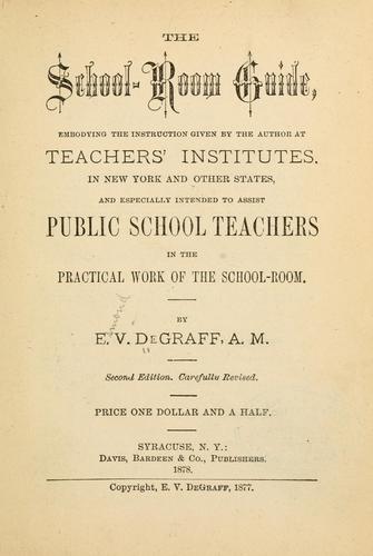 Cover for The school-room guide