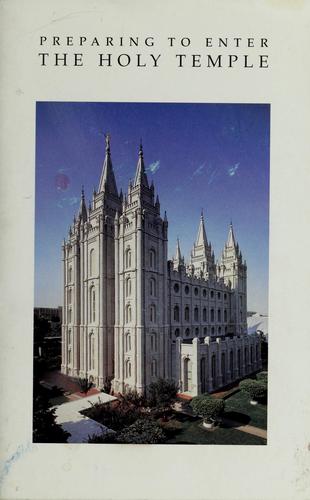 Cover for Preparing to enter the holy temple