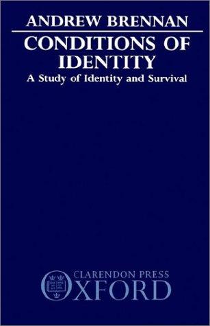Cover for Conditions of identity