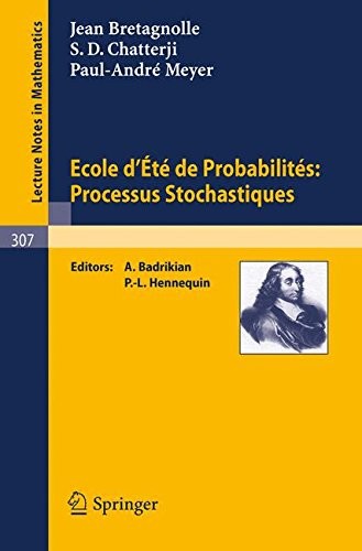 Cover for École d'été de probabilités: processus stochastiques