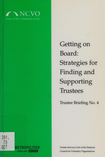 Cover for Trustee Briefings: Getting on Board