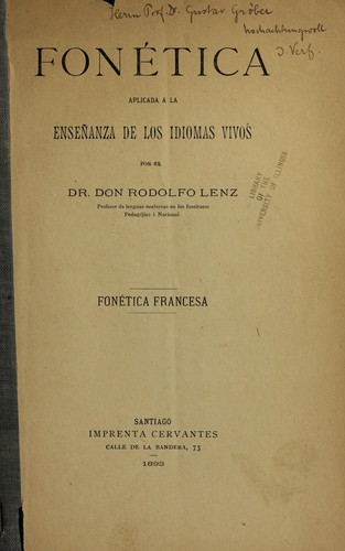 Cover for Fonética aplicada a la enseñanza de los idiomas vivos