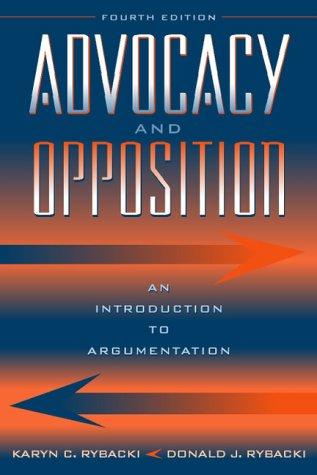 Cover for Advocacy and opposition