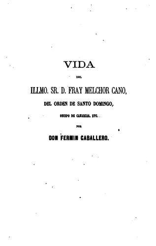 Cover for Melchor Cano