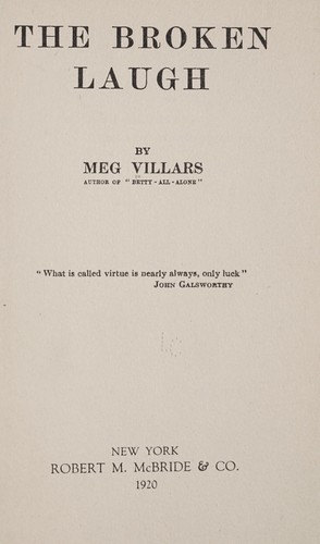 Cover for The broken laugh