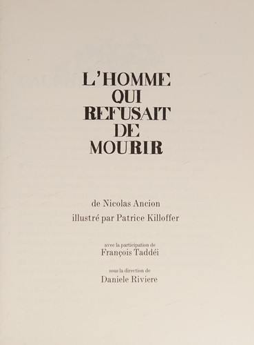 Cover for L'homme qui refusait de mourir