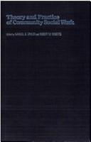 Cover for Theory and practice of community social work