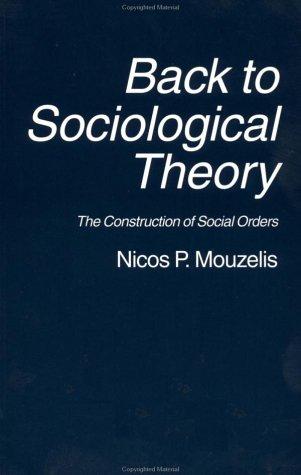 Cover for Back To Sociological Theory