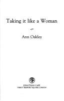 Cover for Taking it like a woman