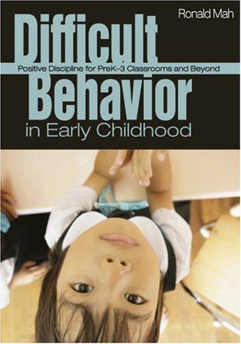 Cover for Difficult Behavior in Early Childhood
