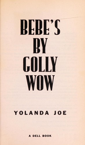 Cover for Bebe's by golly wow
