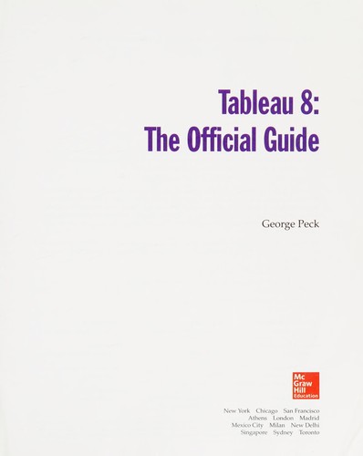 Cover for Tableau 8
