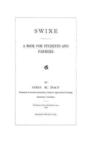 Cover for Swine