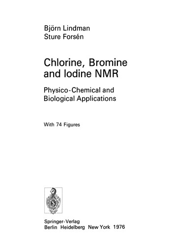 Cover for Chlorine, Bromine and Iodine NMR