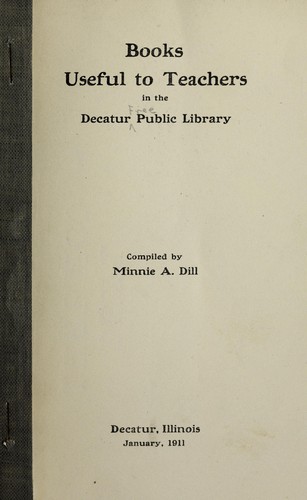 Cover for Books useful to teachers in the Decatur Public Library