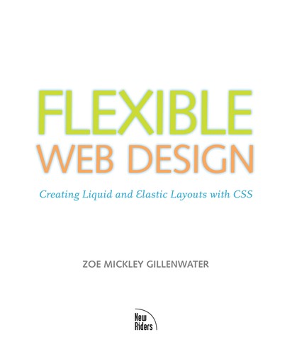 Cover for Flexible web design