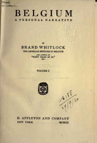 Cover for Belgium