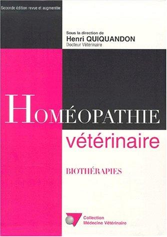 Cover for Homéopathie vétérinaire, 2ème édition