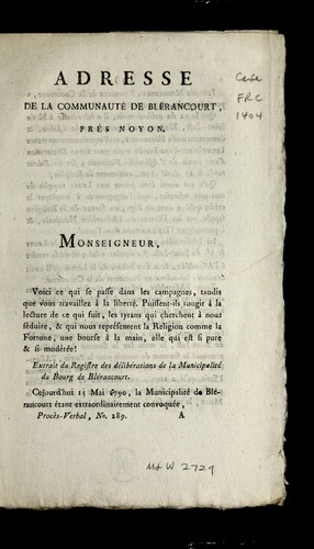 Cover for Adresse