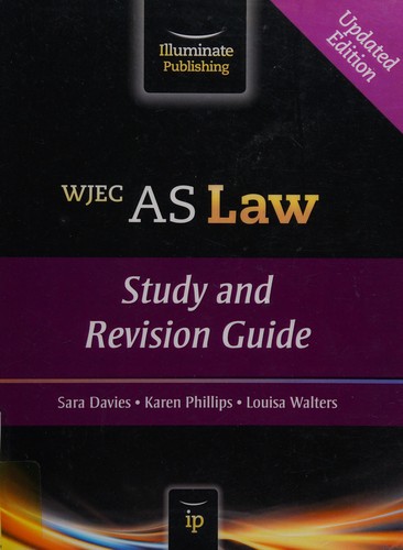 Cover for WJEC AS law
