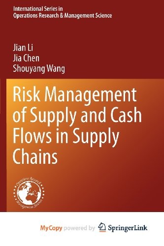 Cover for Risk Management of Supply and Cash Flows in Supply Chains