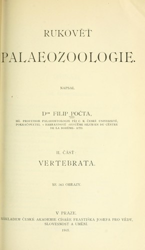Cover for Rukov palaeozoologie