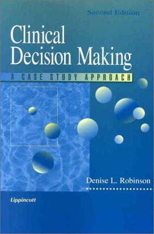 Cover for Clinical Decision Making