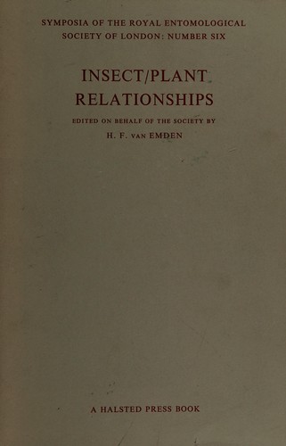 Cover for Insect/plant relationships