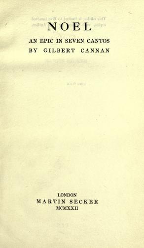 Cover for Noel