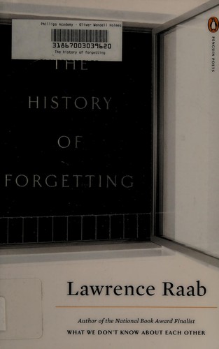 Cover for The history of forgetting
